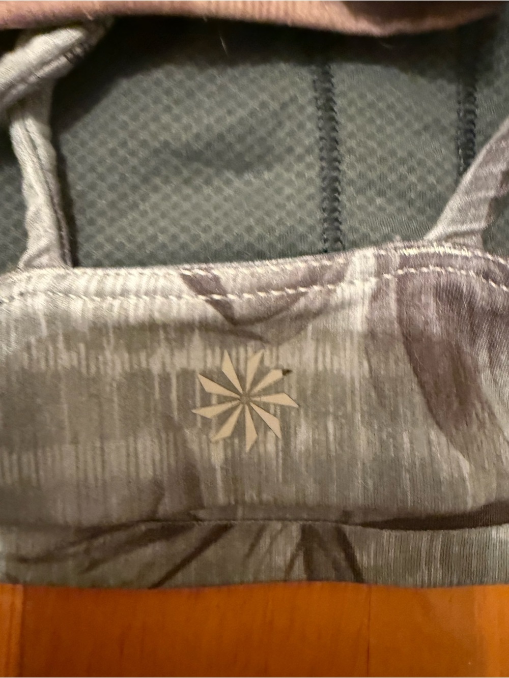 Athleta Floral Seamless Bralettes in Mauve and Slate set of two - Picture 3 of 5